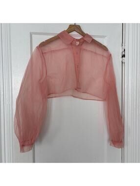 Anthropologie Women's Pink Blous